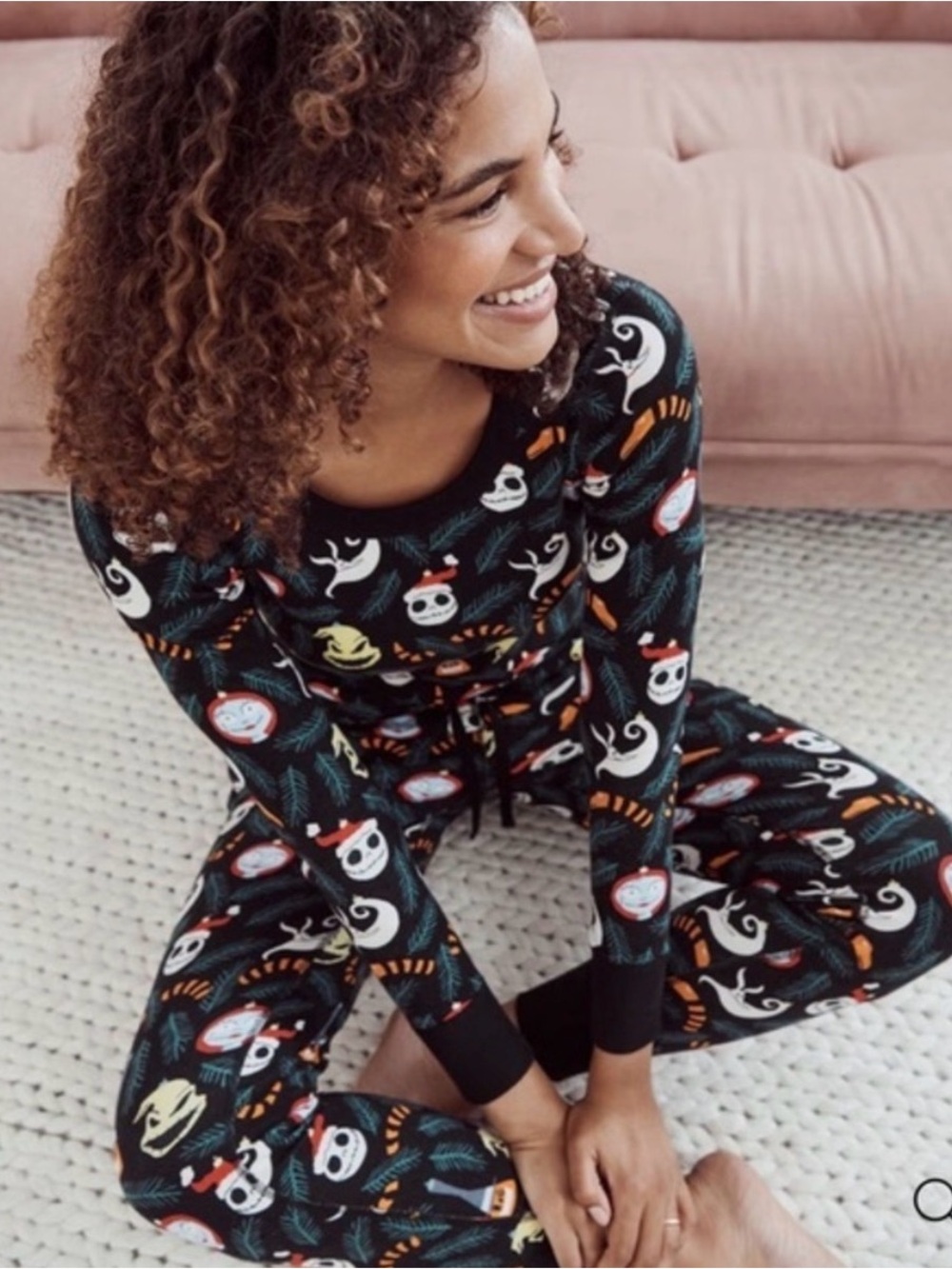 Hanna Andersson Nightmare before Christmas pajama set, size M